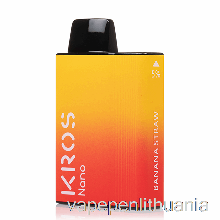 Kros Nano 5000 Vienkartinis Bananų Braškių Vape Skystis